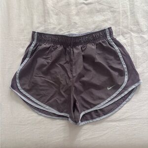 Nike Dark Purple and Lilac Tempo Dri-FIT Mid-Rise Brief-Lined Running Shorts